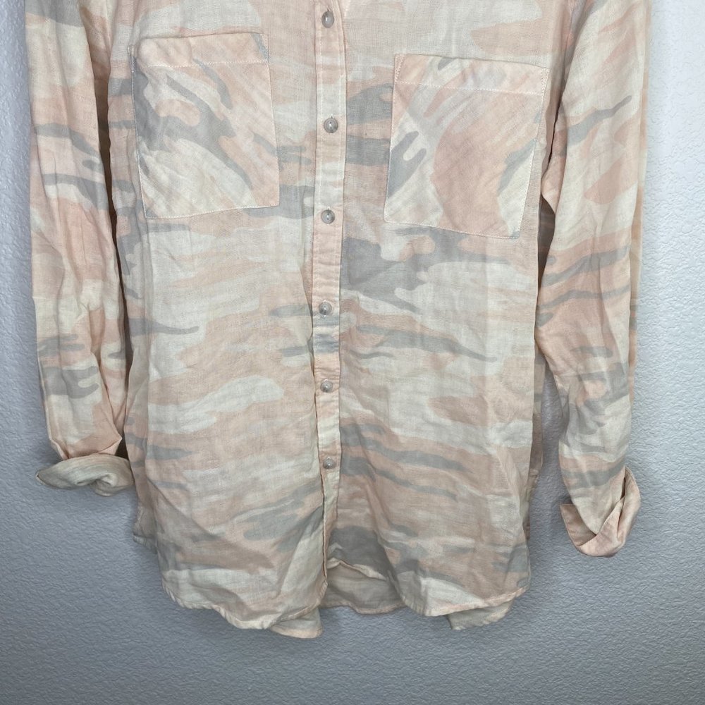 NWOT Sanctuary Favorite Boyfriend Shirt Camo Pink - Picture 11 of 13